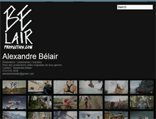 Tablet Screenshot of belairproduction.com